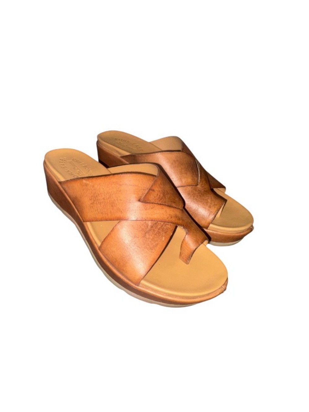 KORK- EASE distressed leather wedges women’s shoes  sandals size 6 - Picture 13 of 17
